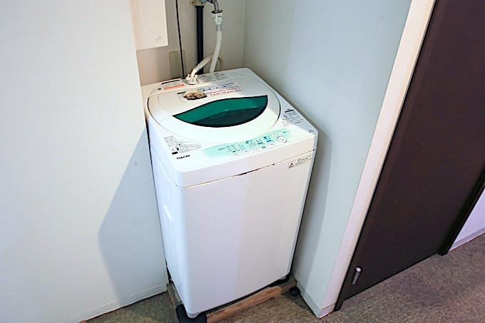 洗濯機は2Fと3Fにあります。